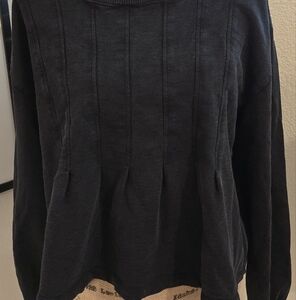 NWOT Antheopologie  Pilcro Box Pleated Sweater Sz L
